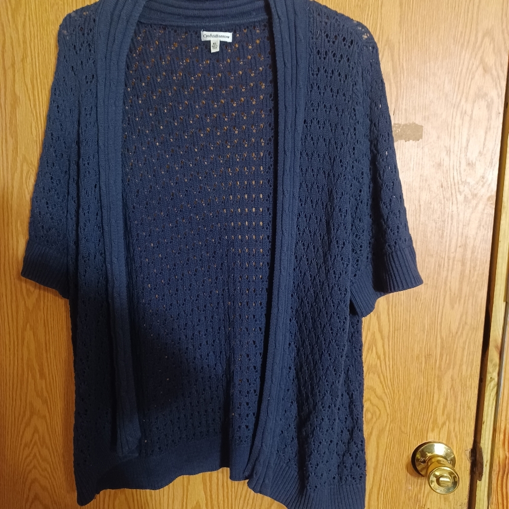Croft&Barrow size XL blue button up sweater